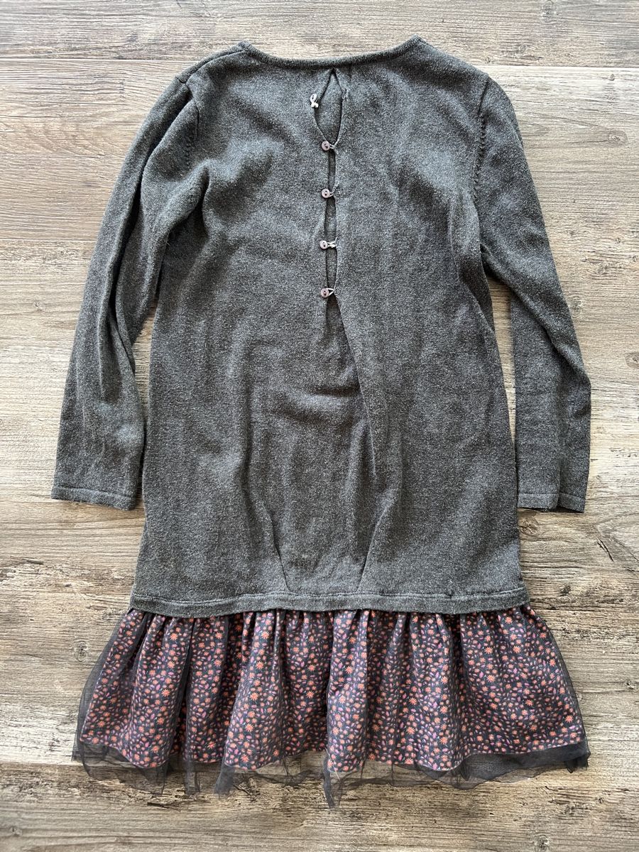 Kleider & Röcke: Herbstkleid langarm grau 134 – Gebraucht aus Langnau am Albis von dodi83 1