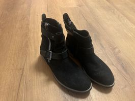 Wildleder Stiefeletten, schwarz Top Zustand, Grösse 40