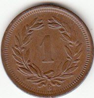 Tutti le monete: 1 Rappen 1887 -unz – Usato da Gossau SG venduto da Gallus00 1