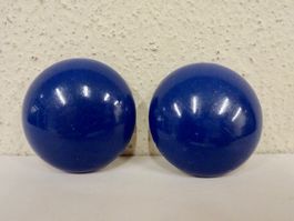 Vintage Ohrclips Clips Ohrschmuck Blau 60er 70er 80er Jahre