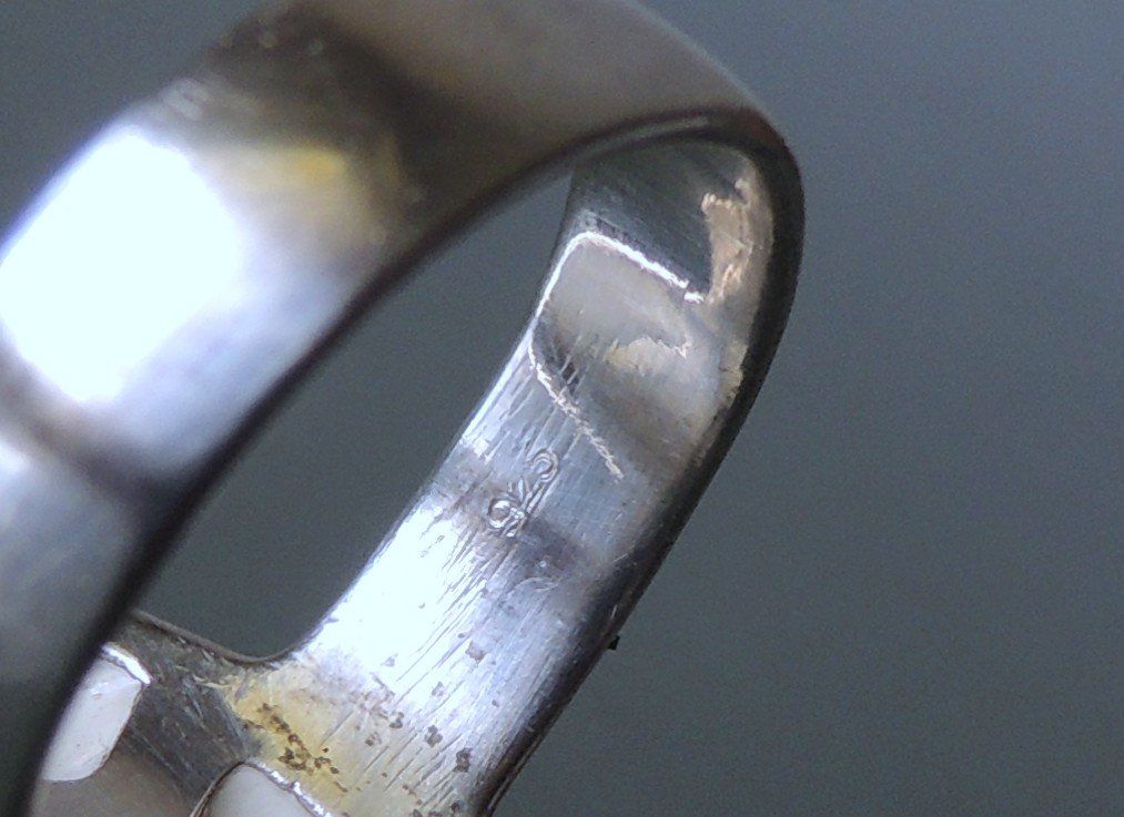 Anelli: Perlmutt Silber 925 Fingerring Gr. 56 – Usato da Waldenburg venduto da schaller707 5