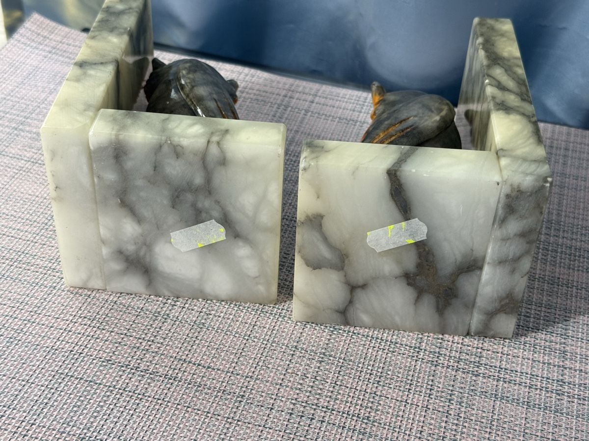 Altro in Decorazioni & Accessori: Paar Alabaster Buchstützen Eulen Vintage – Usato da Grenchen venduto da swiss.antiques 8