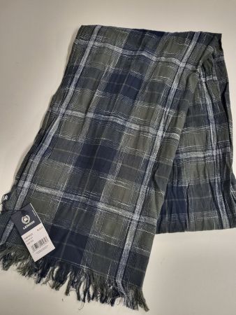 LERROS Herrenfoulard,NEU,Blau/Grün kariert,9.90 statt 35.90