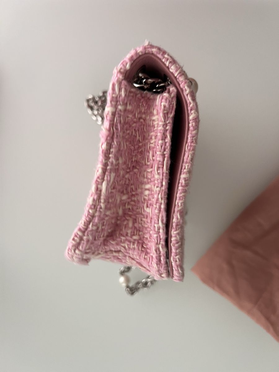 Miu Miu Borse da donna: Miu Miu Handtasche Rosa Tweed mit Perlen – Usato da Jona venduto da Ancci 6
