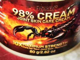 Skorpiongift 98 %  Schmerzcreme 