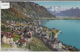 Territet et le Dent du Midi - Litho