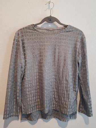 ORSAY - Pull gris argenté manches longues - S