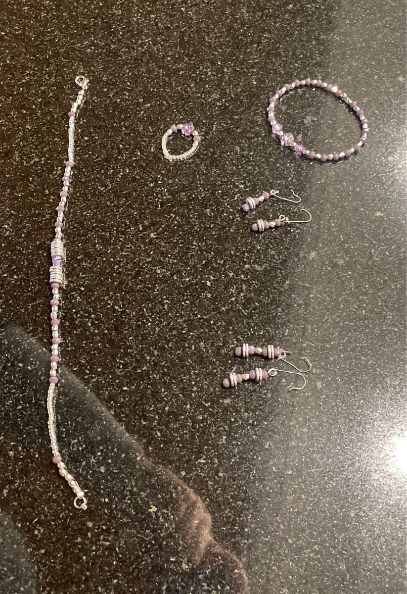 Sonstiger Schmuck: Schmuckset lila – Neu (gemäss Beschreibung) aus Steinmaur von mar_r2cs 2