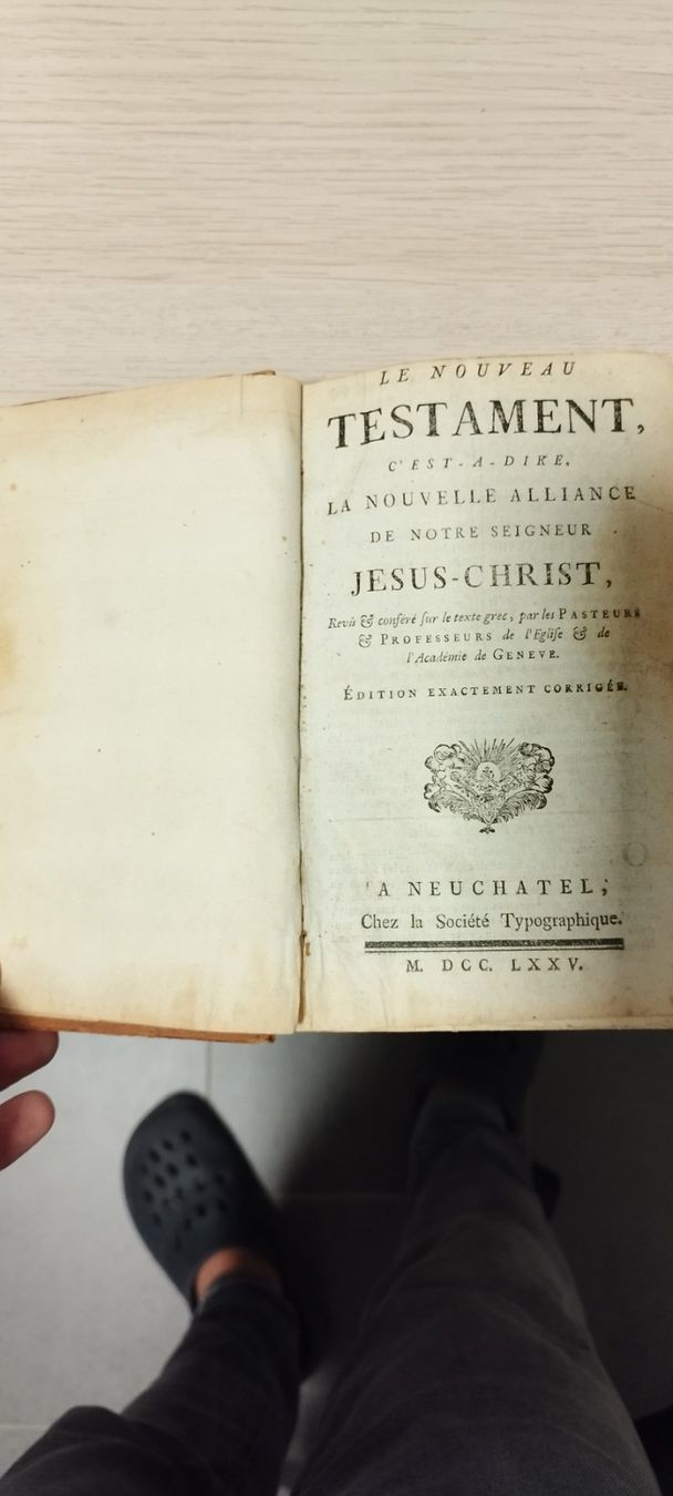 Libri: Nouveau testament de 1775 – Usato da Carrouge VD venduto da mijacmad