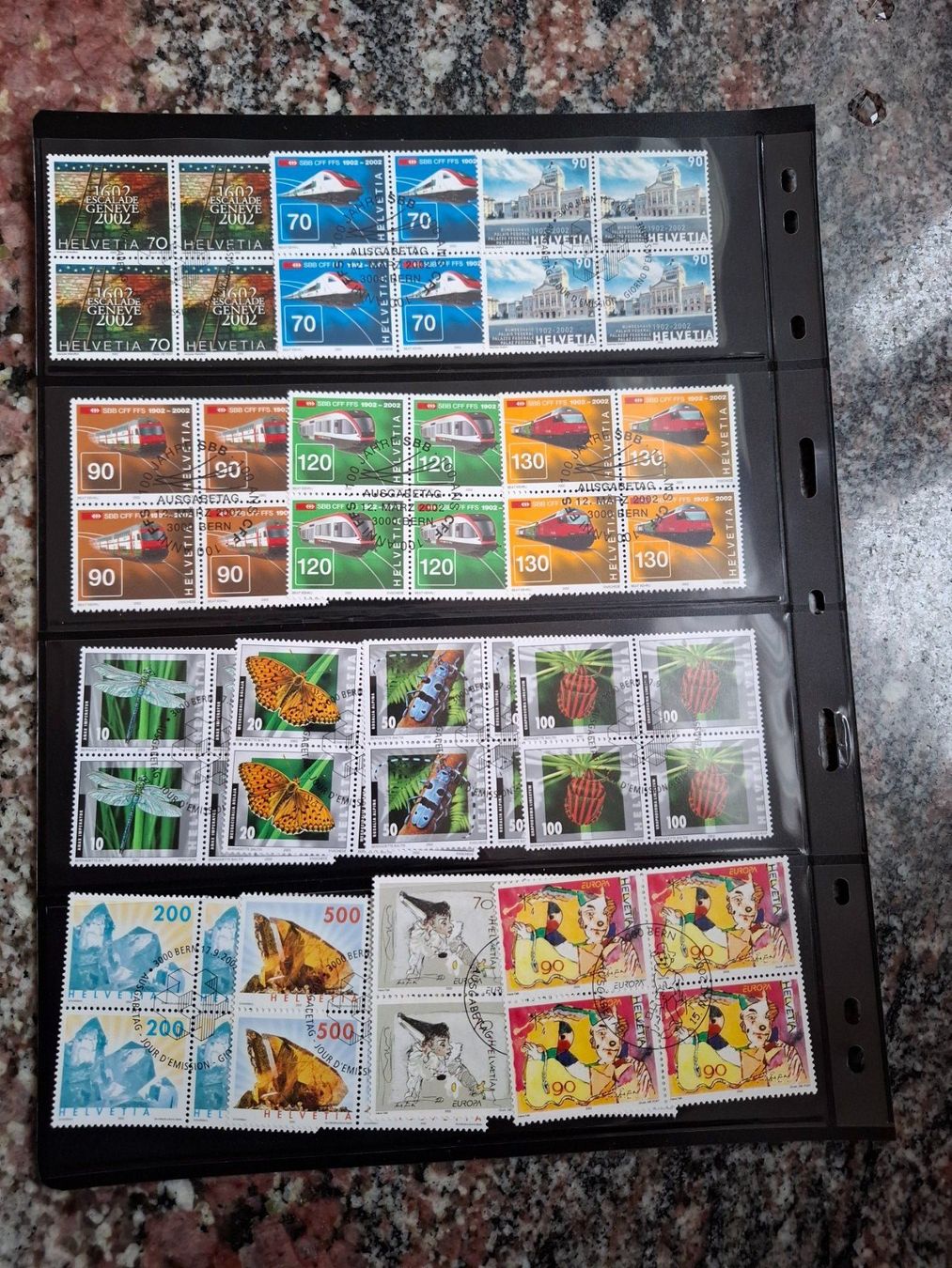 Tutti i francobolli: Briefmarken 4er Block 2002 gestempelt – Usato da Marthalen venduto da Loewe59