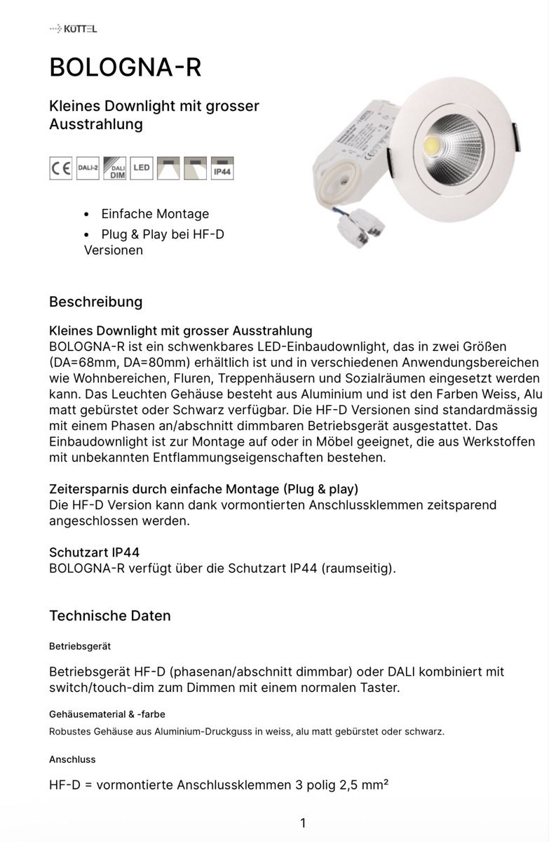 Lampade: 5 Stk. Küttel Bologna 80 – Nuovo e nell'imballaggio originale da Glarus venduto da faegli9 1