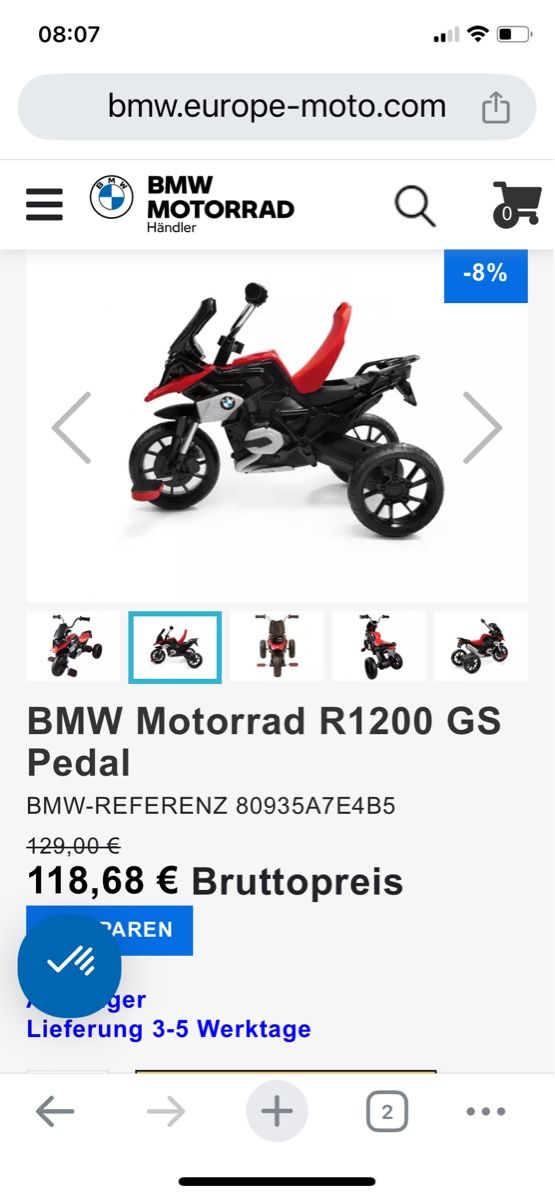 BMW Veicoli per bambini: Dreirad für Kinder BMW – Usato da Grüningen venduto da Matyi21 5