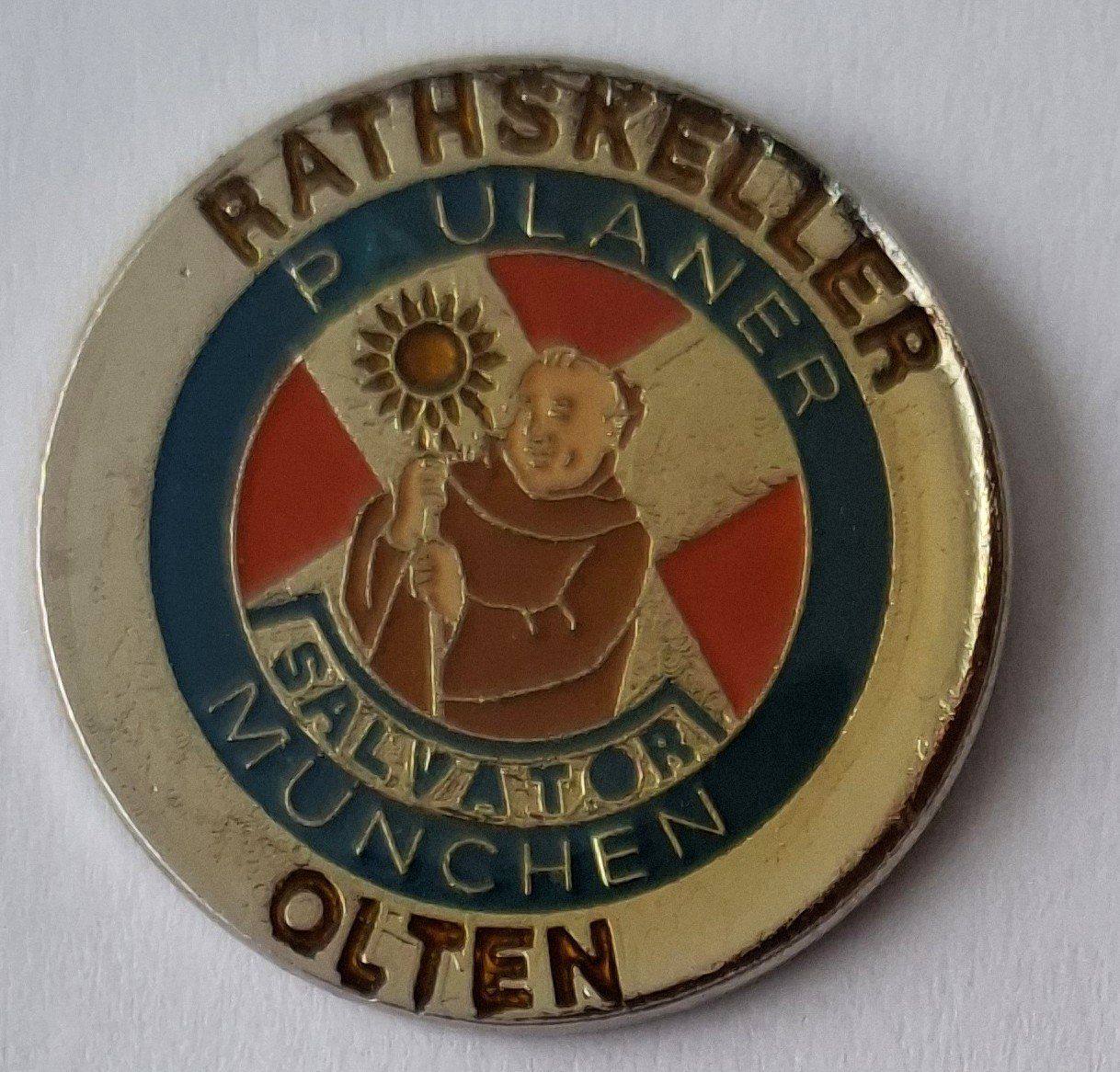 Placchette & Badge: Paulaner Salvator München Rathskeller Olten – Usato da Hinterkappelen venduto da Schampus
