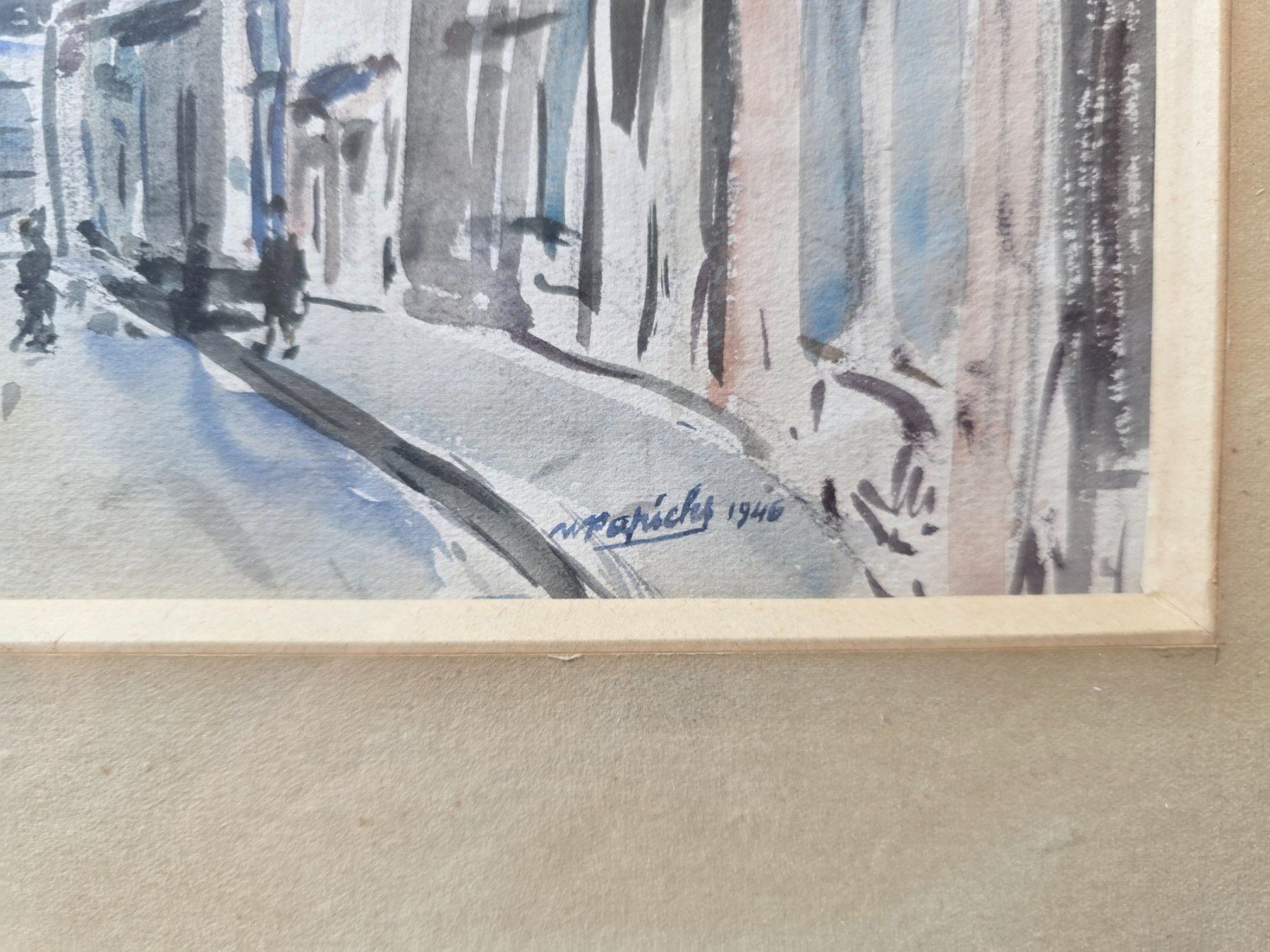 Dipinti: antikes Gemälde Bild Paris 1946 – Usato da Walterswil BE venduto da Lonitti 2
