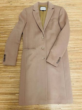 Gucci Damenmantel Chester Long Coat, Beige Gr. IT 46