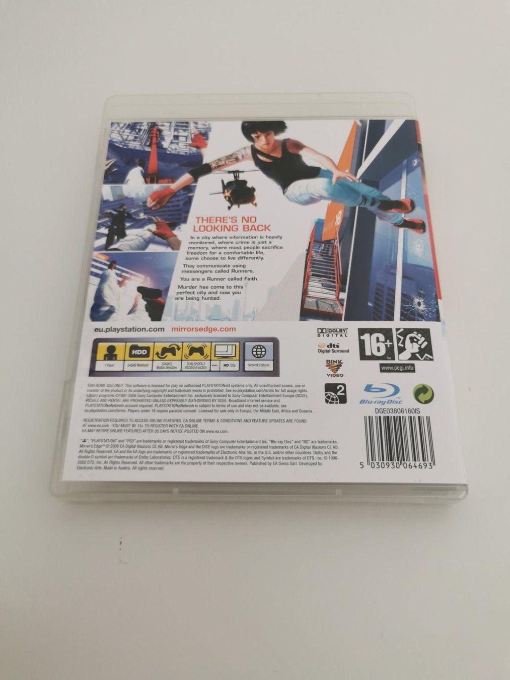 Giochi: Ps 3 - Mirror's edge – Usato da Lenzburg venduto da eyworld 2