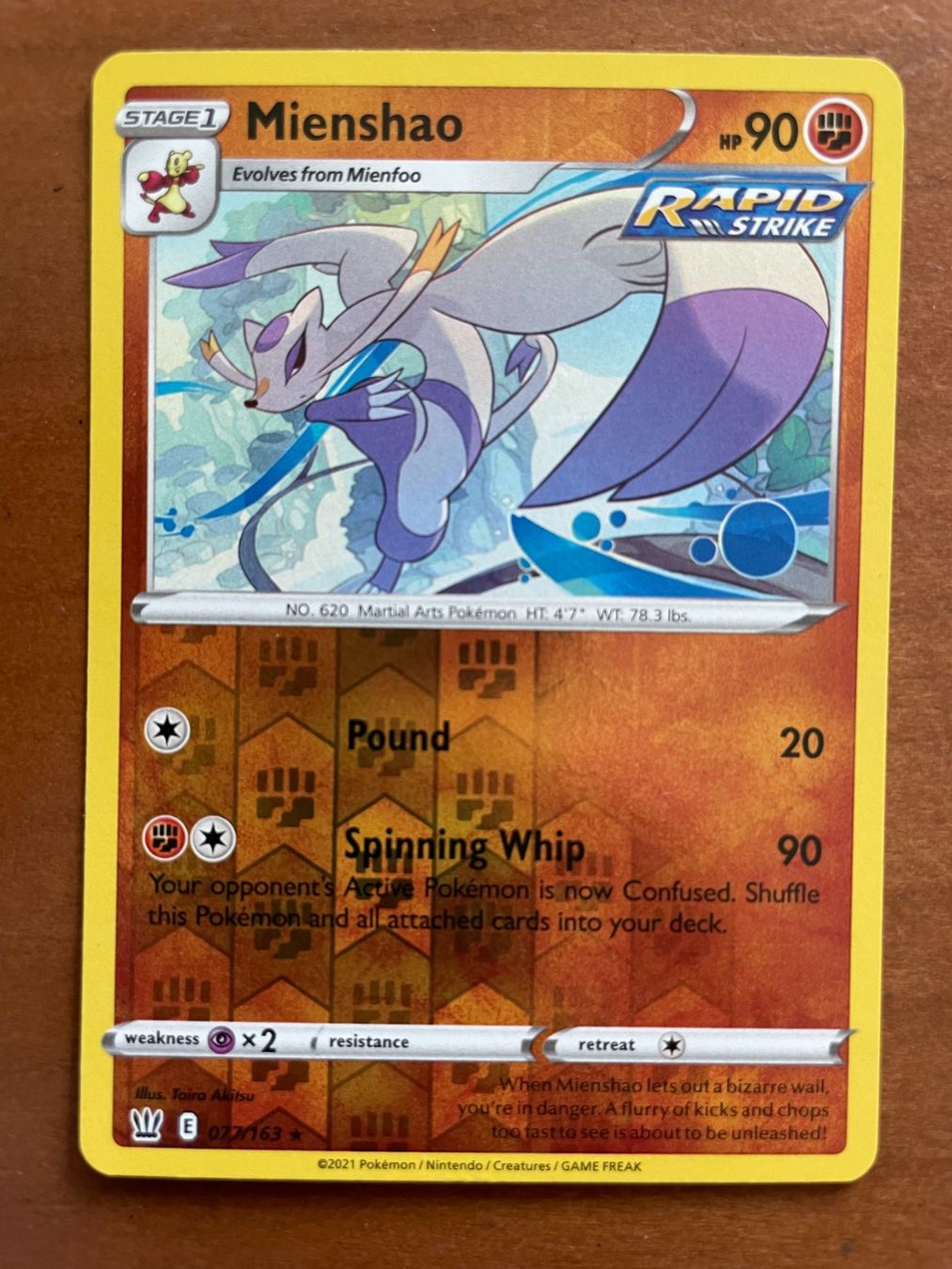 Pokémon Carte collezionabili: Pokemon Mienshao Reverse (Versand gratis) – Nuovo (secondo la descrizione) da Chur venduto da Angerson