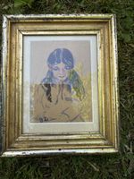 Tableau Vintage, Cadre Doré