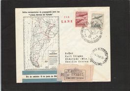 Flugbrief Argentinien , 10.6.1946 Dia de Emision(Ausgabetag)