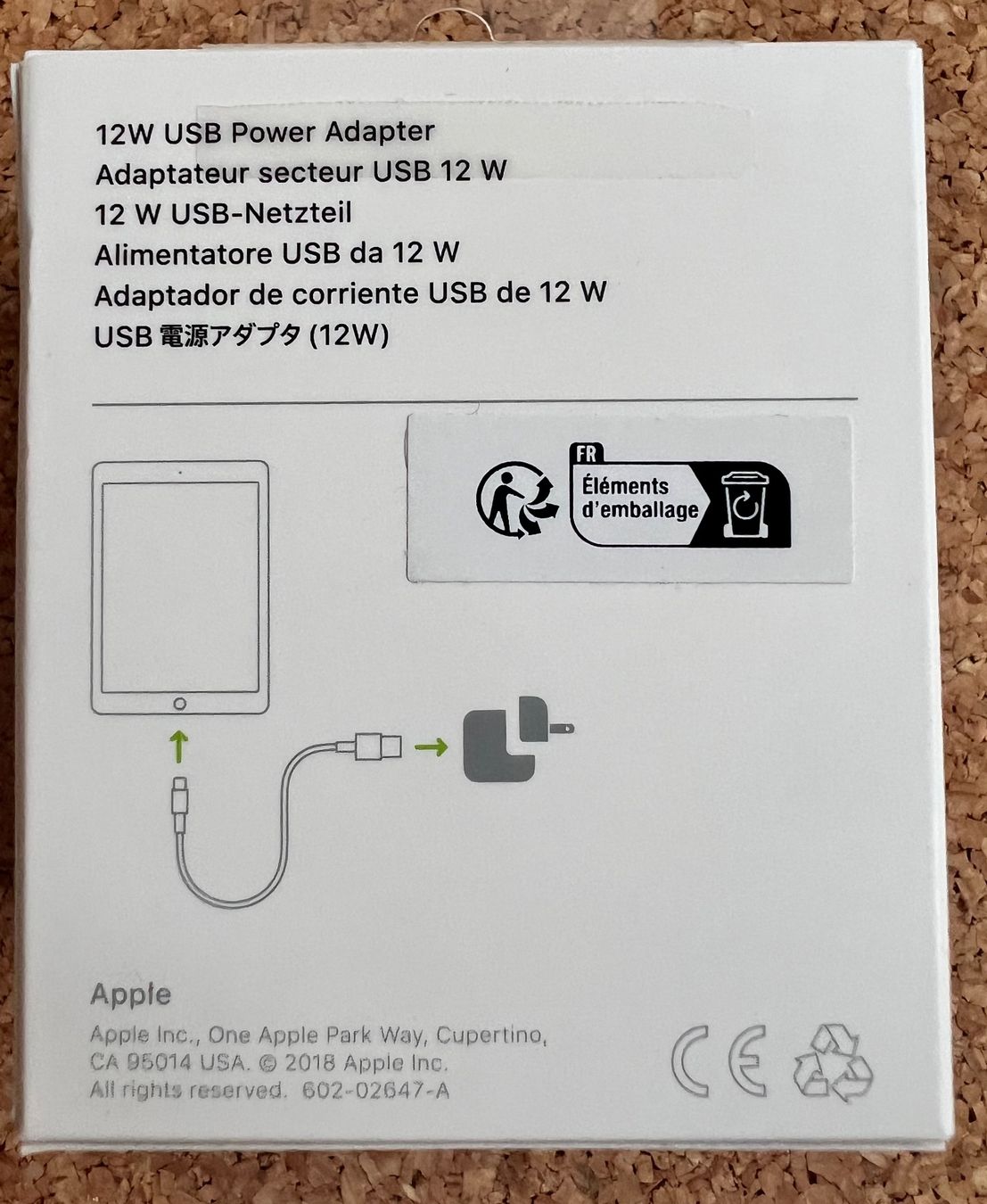 Apple Unità & Adattatore: Apple 12W Power Adapter – Nuovo e nell'imballaggio originale da Thalwil venduto da Sonnenschein_Nuddle 1