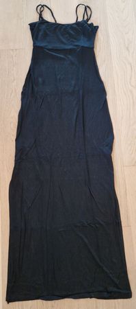 Schickes, schwarzes Maxikleid von Melville, Grösse S