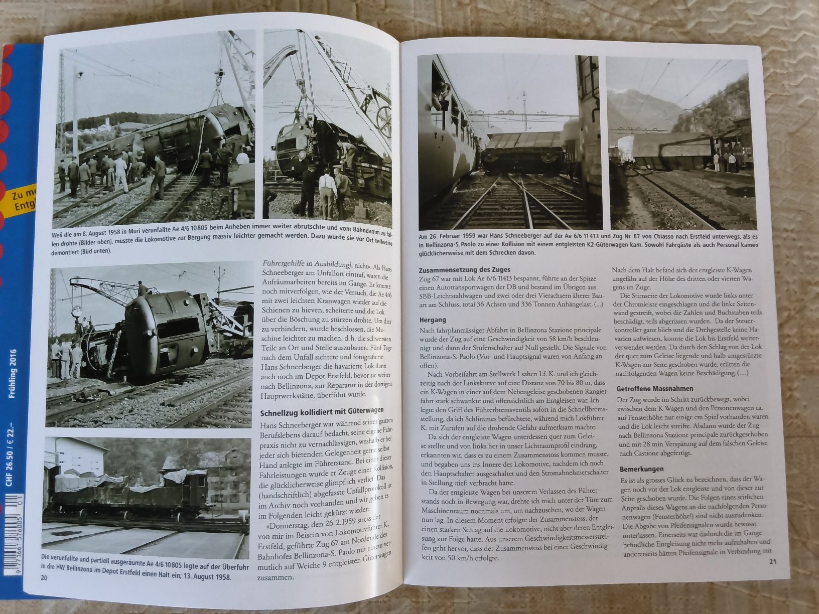 Zeitschriften & Magazine: 2 Eisenbahn-Hefte Semaphor 2016 Frühling/Sommer  – Gebraucht aus Hallau von histoiremerveilleuse 7
