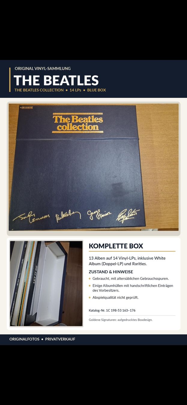 Schallplatten: The Beatles Collection  – Gebraucht aus St. Moritz von edo_9rgm