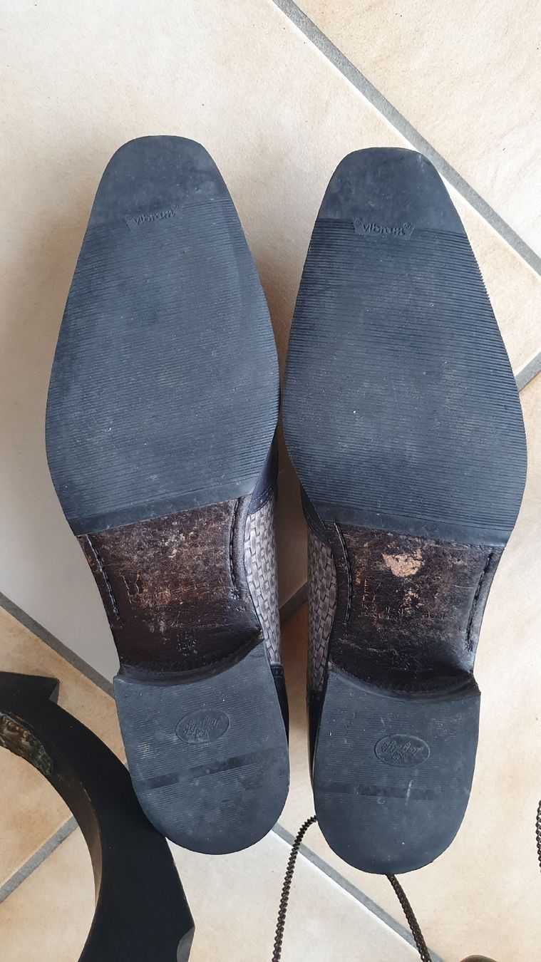 Scarpe da uomo: Moreschi cuir tissé  taille us 11 – Usato da Erde venduto da zakleblanc 5