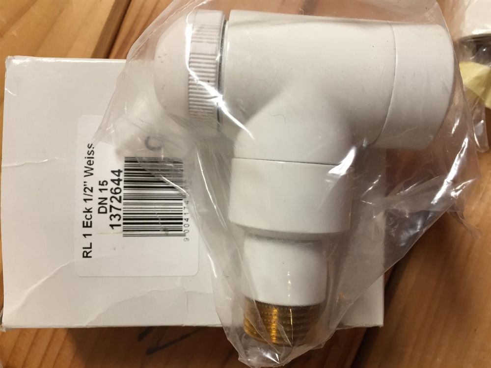 Thermostat-Set Eckform 1/2" weiss-403 7