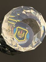 ✈️ Objet commémoratif USAFE en cristal taillé rare