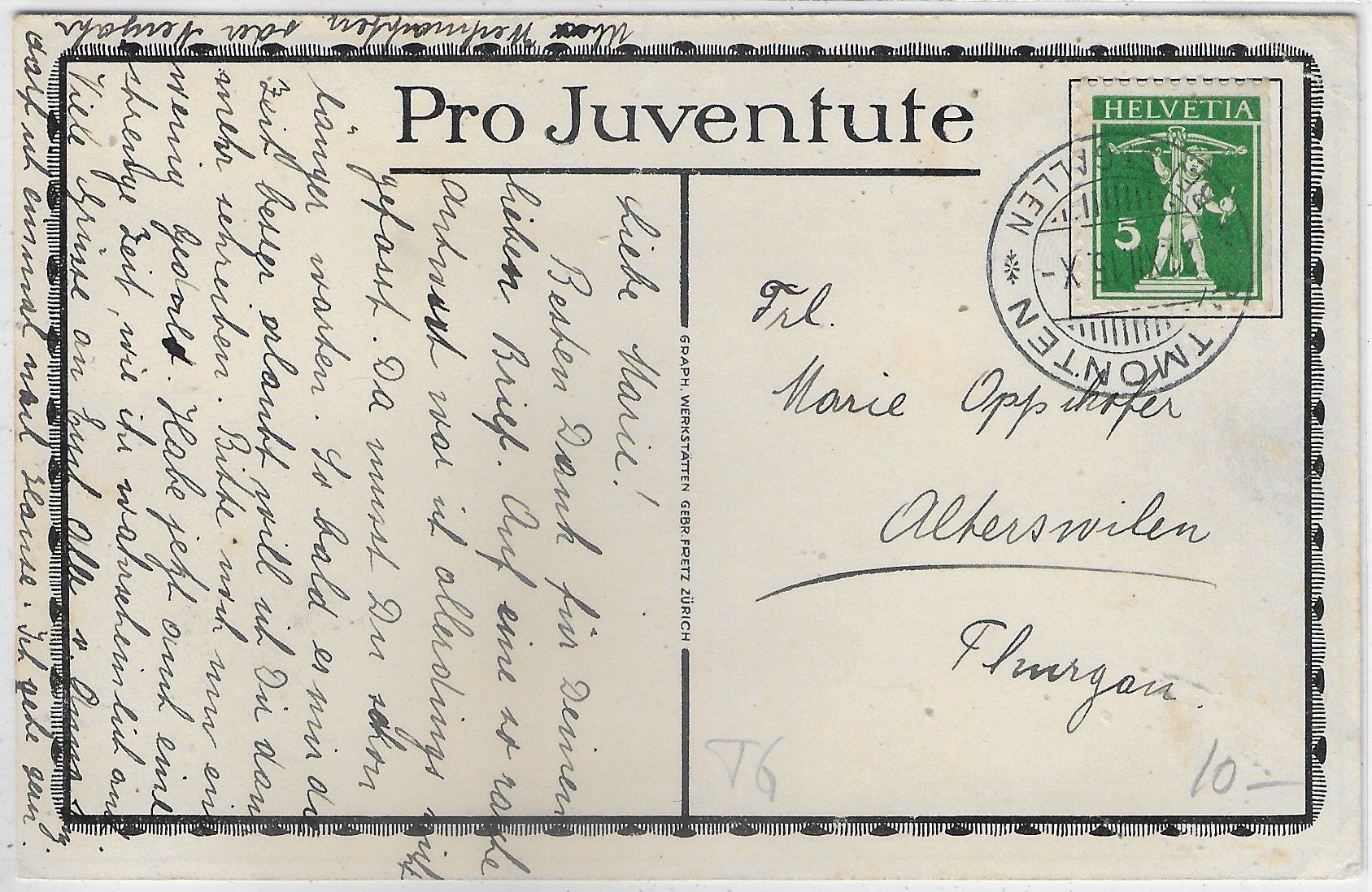 Cartes postales: Ermatingen - Hafen - Pro Juventute – D'occasion à Ettingen par Kartenplanet 1