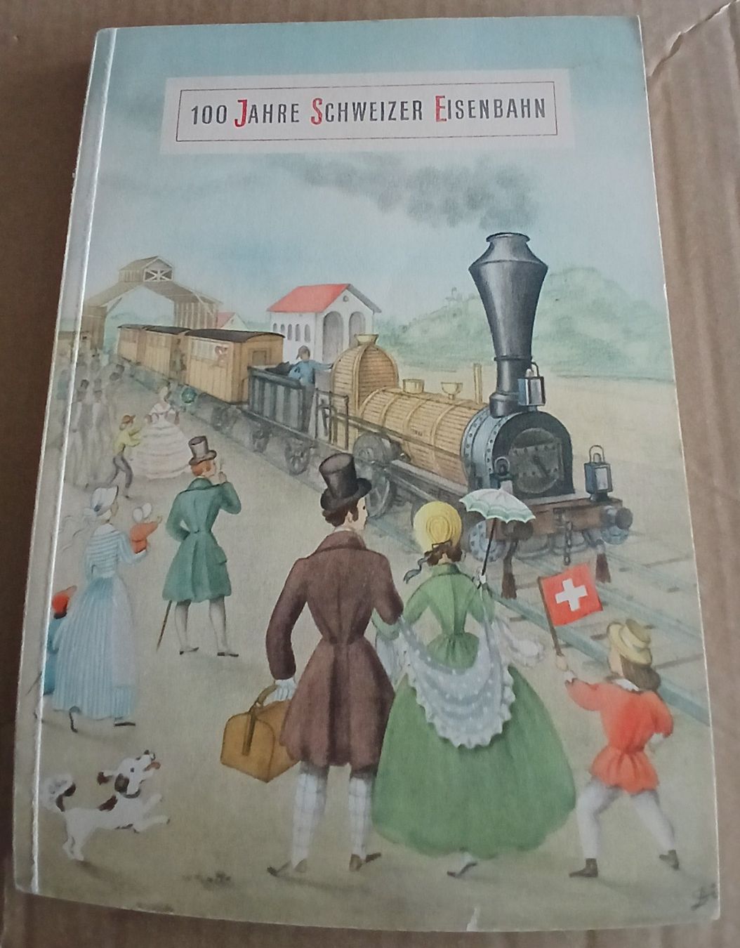 Libri: Antikes Buch "100 Jahr Schweizer Eisenbahn" - Ausgabe 1947 – Usato da Luzern venduto da baku1961