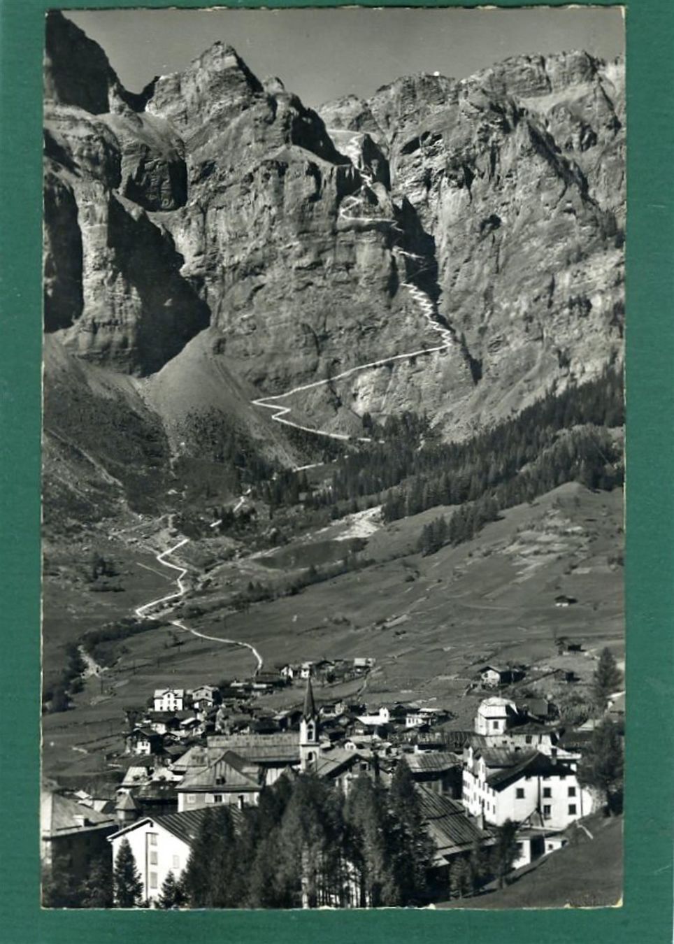 Cartes postales: Leukerbad mit Gemmipass, 1956, gelaufen – D'occasion à Sargans par Hausi1951