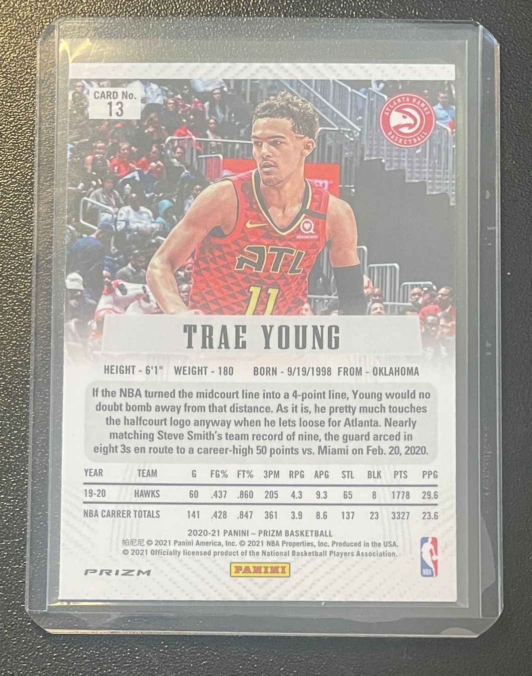 Nba Carte collezionabili: NBA Trae Young 2020-21 Panini Prizm Flashback Silver Card – Nuovo (secondo la descrizione) da Muri b. Bern venduto da winningloser 1