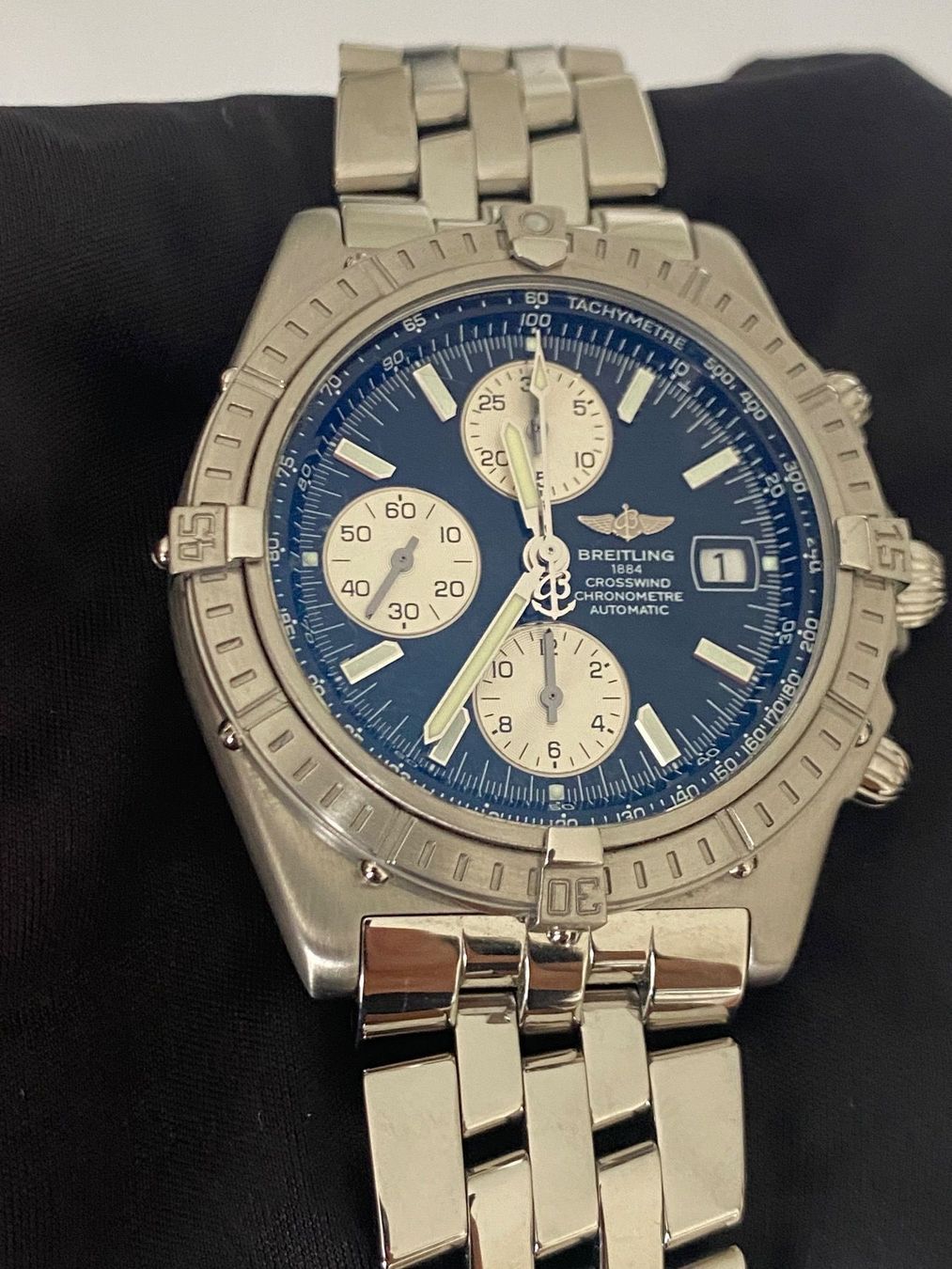 Breitling Uhren: Breitling Crosswind, 43mm, Stahl, schwarz – Gebraucht aus Luzern von watch-collection 2