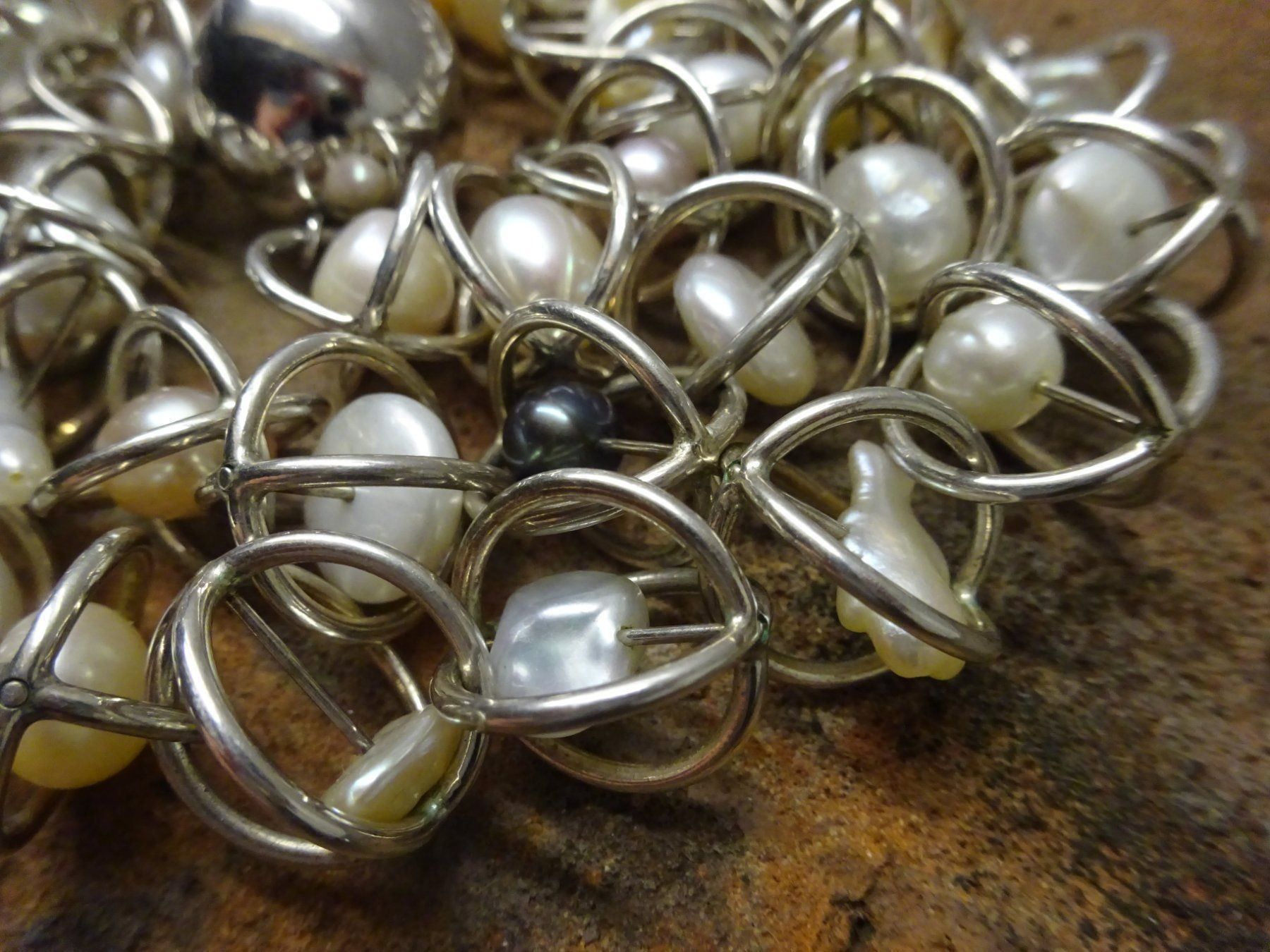 Catenine: Moderne Perlen Kette / 925 – Usato da Esslingen venduto da FetteSchnecke 7