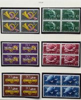 LOT 4 ER BLOCKS BRIEFMARKEN SCHWEIZ NEU 1949