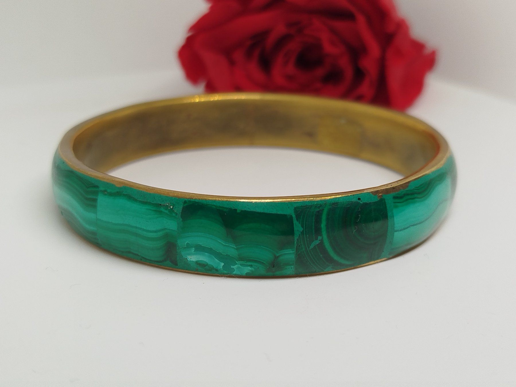 Bracciali & Braccialetti: Malachit Armreif Vintage Stil, Messing – Usato da Rupperswil venduto da Annet.Dann888