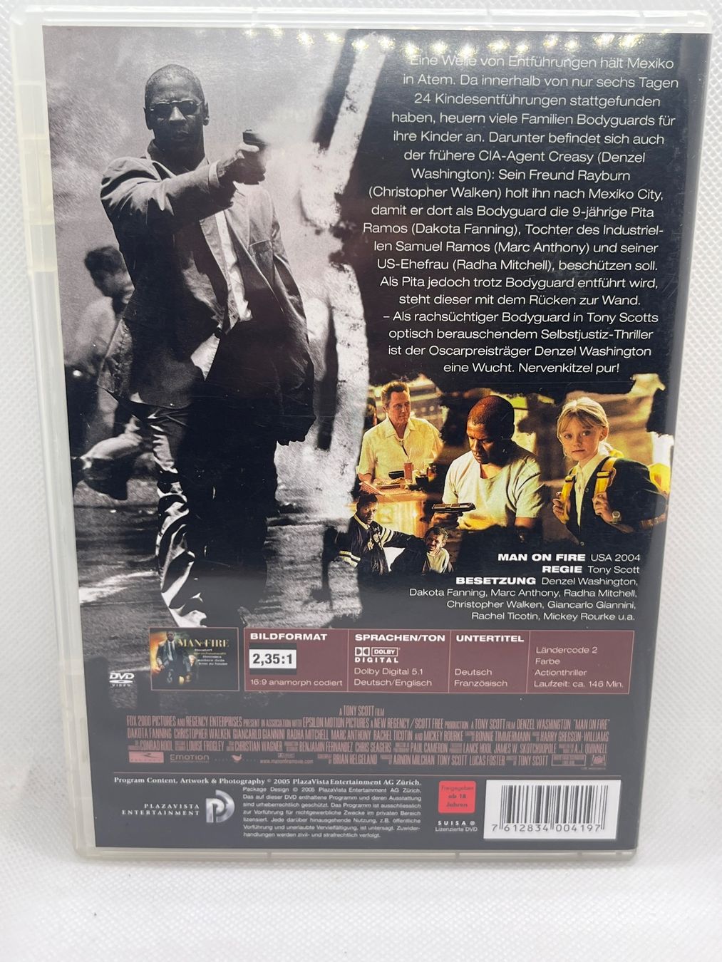 Tutti i DVDs: Man on Fire DVD - Denzel Washington – Usato da Hinterkappelen venduto da Kim1992 1