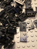 Lego 32x Platte 1x2 mit Führungsschiene(32028)schwarz