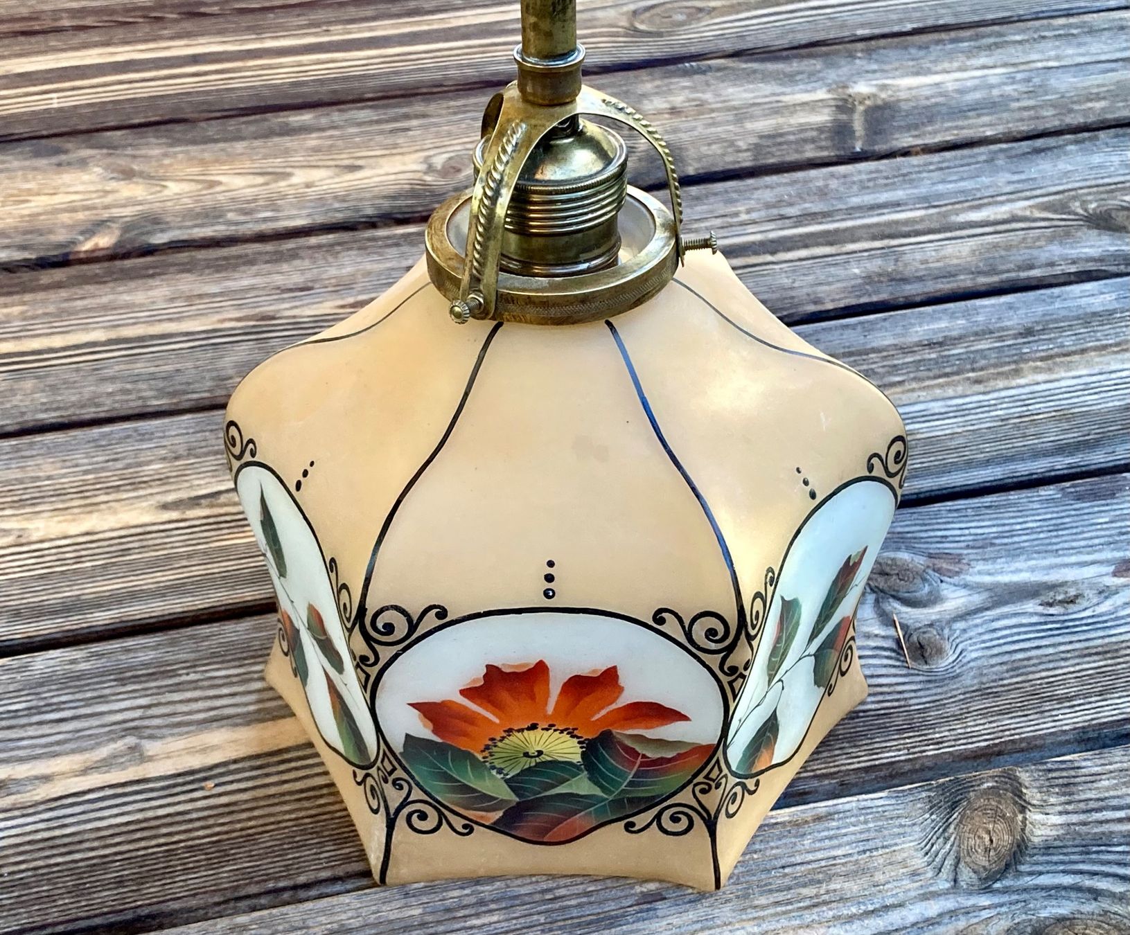 Lampade: antike Originale Jugendstil Hängelampe – Usato da Lüchingen venduto da Eeizo 1