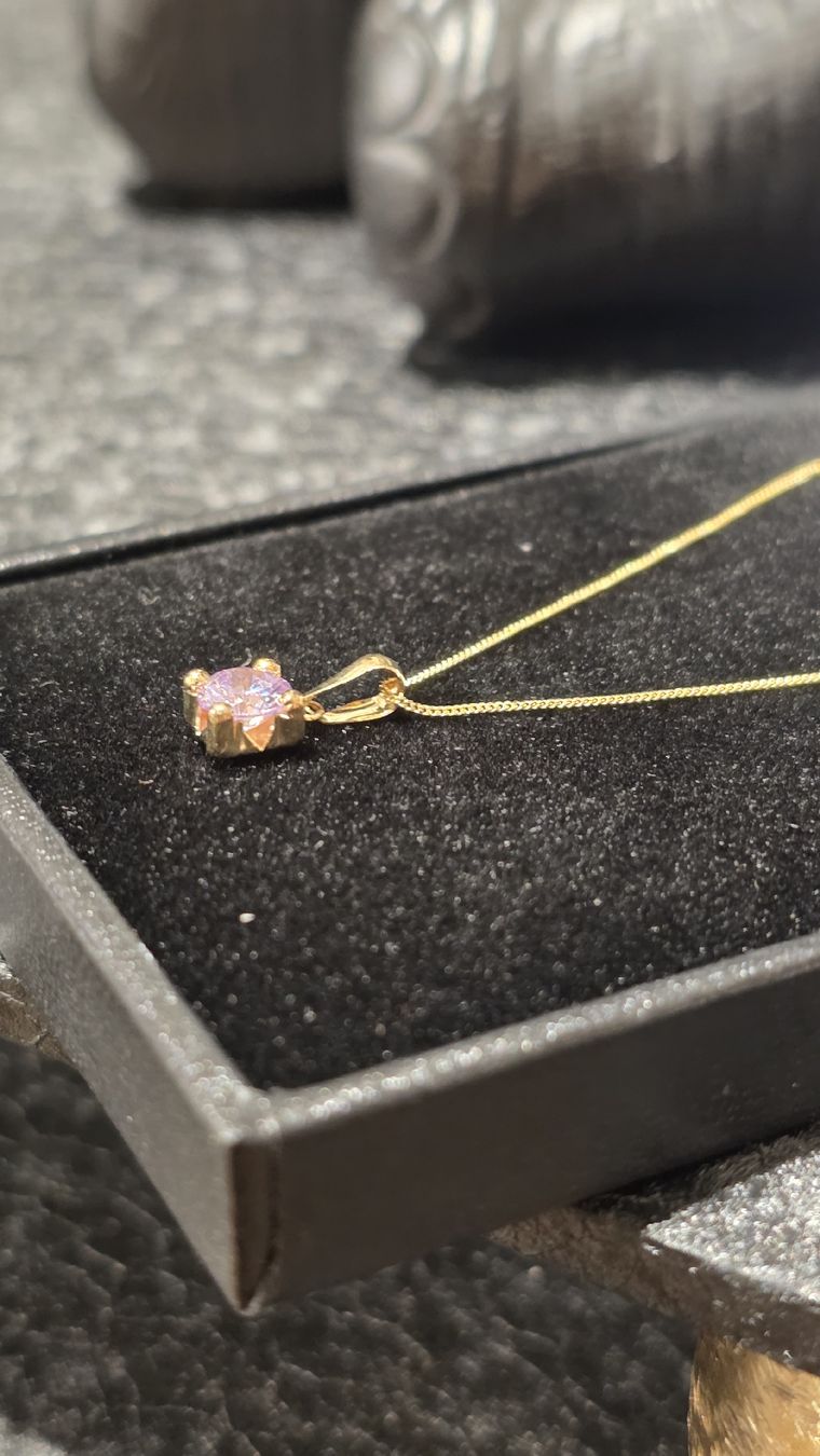 Catenine: Halskette aus Echtgold mit Geburtsstein gelb – Nuovo e nell'imballaggio originale da Hemmental venduto da GoldundGlanz 3