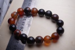 Karneol Sarder  12mm Armband –Edelsteinstube Rausverkauf