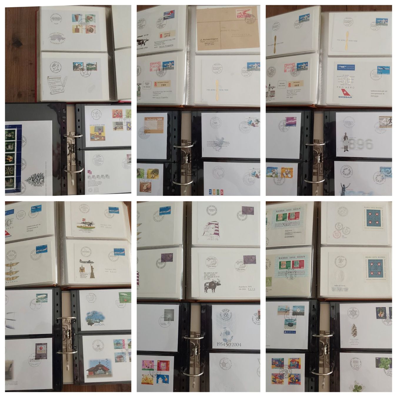 Tutti i francobolli: 6 CH FDC-/Briefalben, 450 Briefe – Usato da Münchwilen AG venduto da Nesar 6