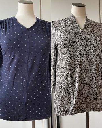 2 Bonita Langarm Shirt Gr. S/38 Viskose neuwertig
