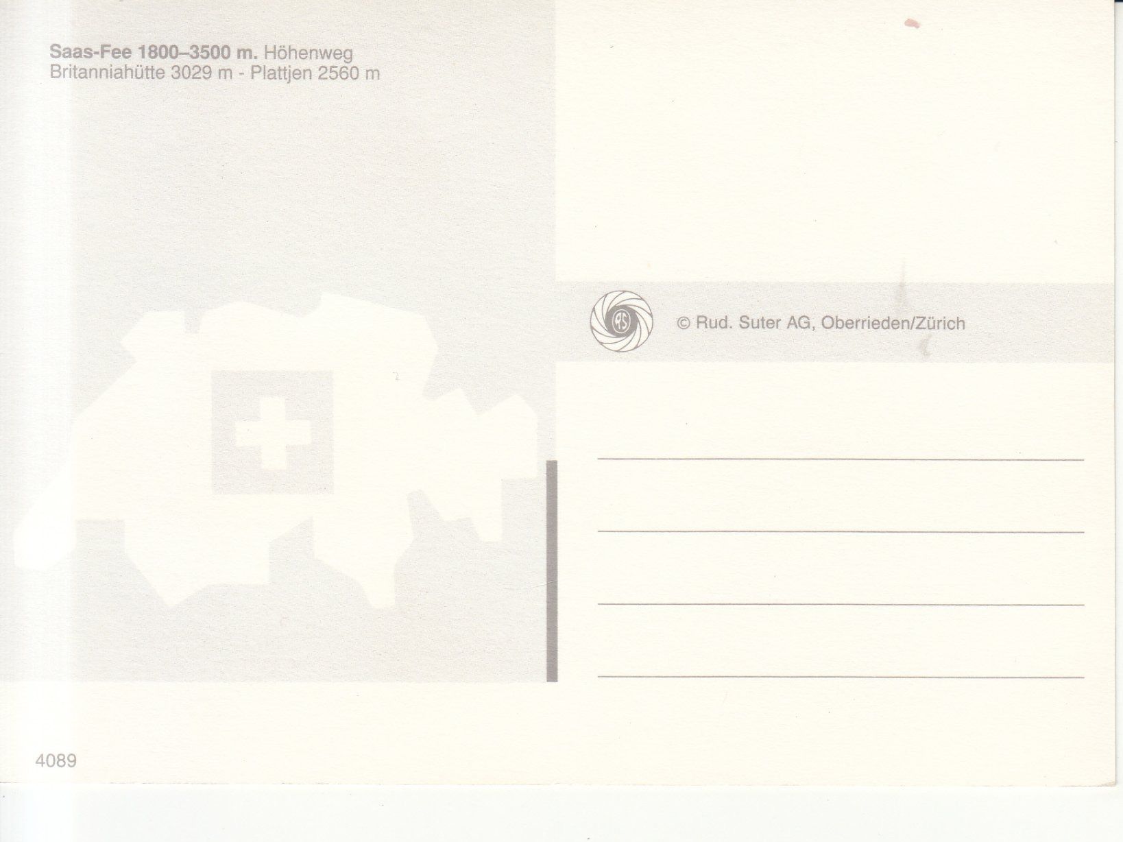 Cartoline postali: Britanniahütte Höhenweg ca. 1980 – Usato da Bürglen TG venduto da StampGraf 1