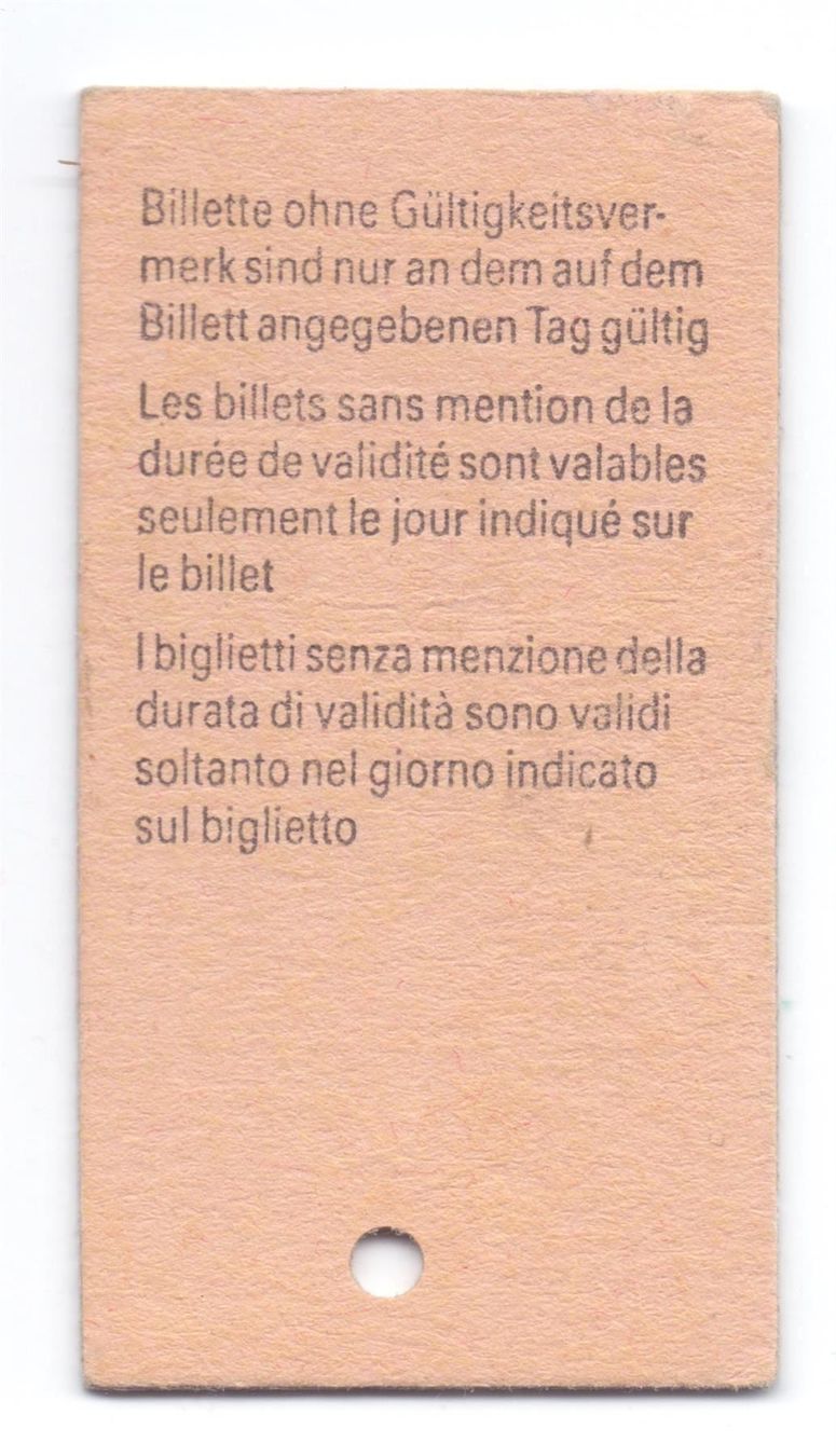 Biglietti: Billette Wengen - Lauterbrunnen WAB – Usato da Langenthal venduto da Sammlungs_aus 1