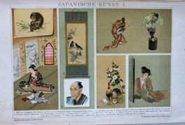 Chromolithographie um 1895, , Japanische Kunst, Japan