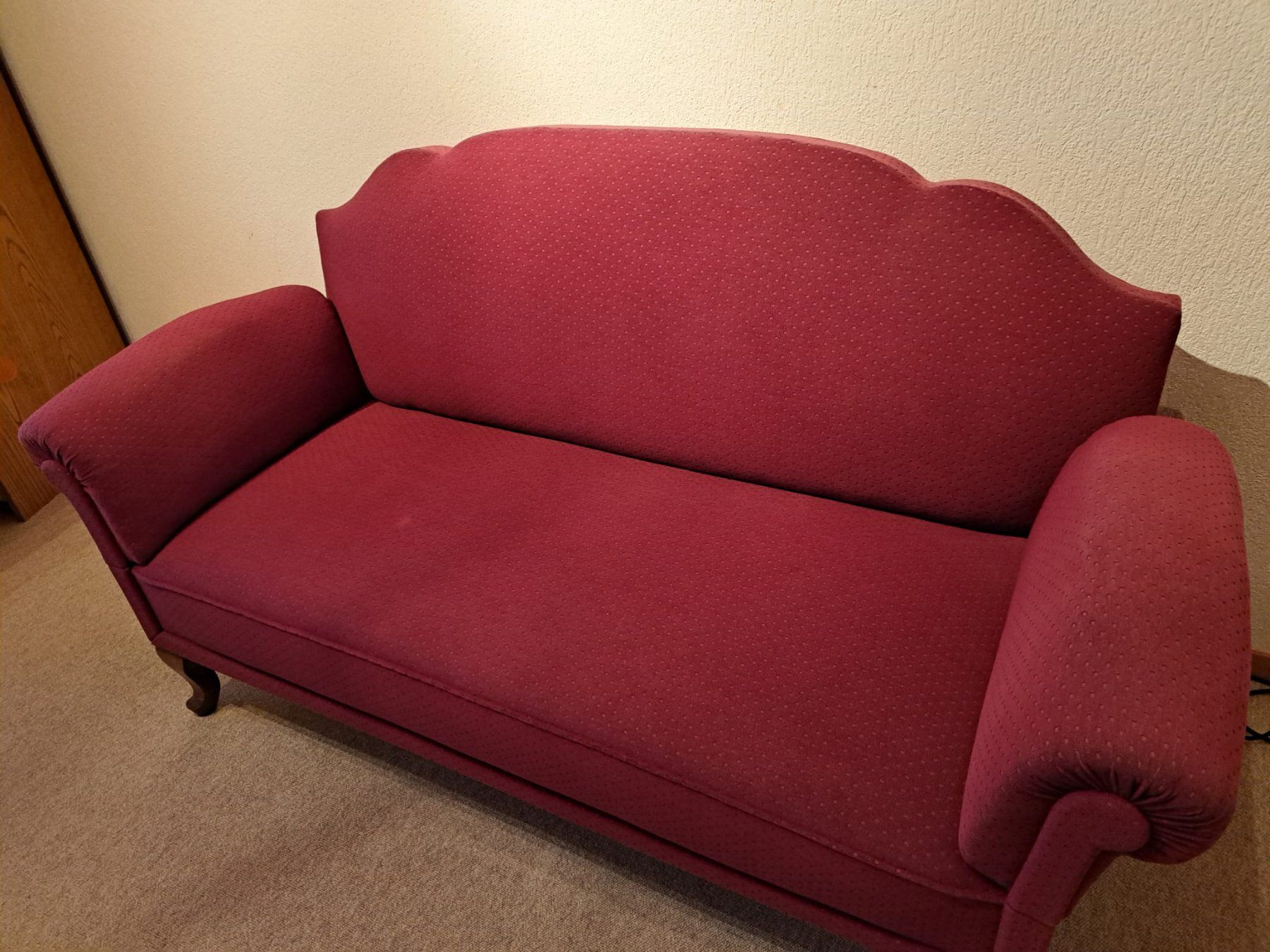 Sofas: Sofa Stoff bordeaux – Gebraucht aus Zwingen von steinbock222 3