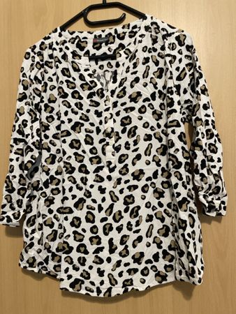 Street One Bluse Gr 40 leopardenmuster